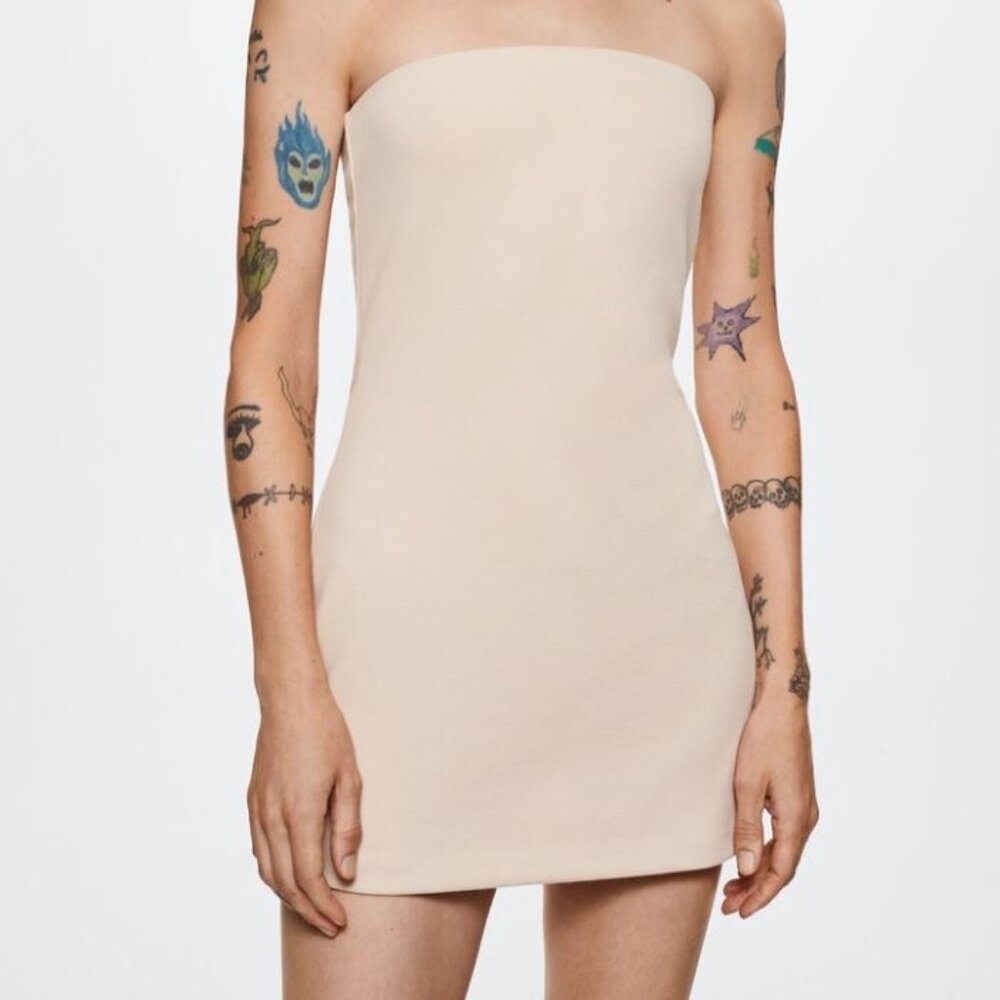 NWT Mango Strapless Dress